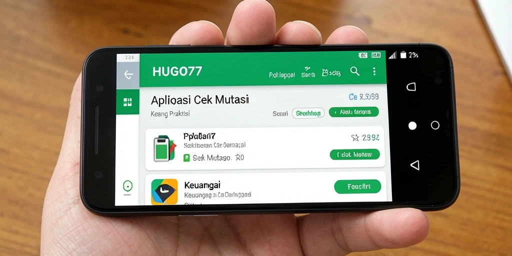Antarmuka HUGO77 menampilkan fitur cek mutasi yang efisien.