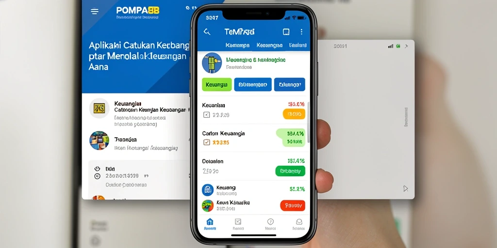 Tampilan antarmuka POMPA88 yang sederhana dan fungsional untuk Catatan Keuangan.