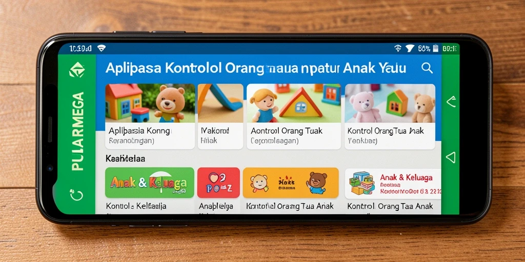 Tampilan antarmuka PUTARMEGA untuk kontrol orang tua yang efektif.