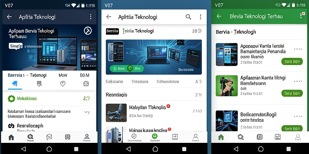 Tampilan antarmuka V07 yang modern dan fungsional.